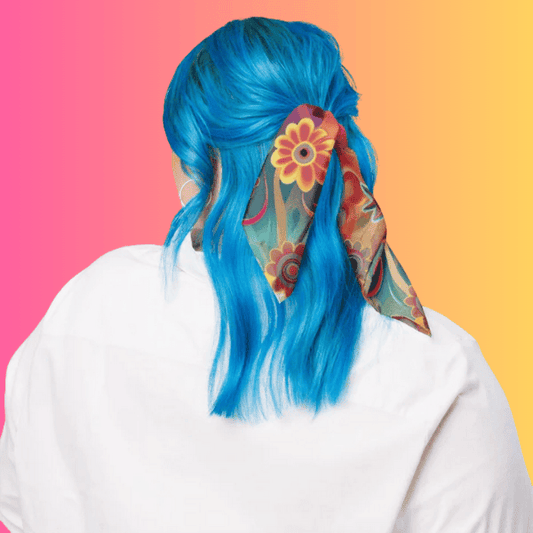 Bold and Colorful Hippie Bandana for Raves & Festivals
