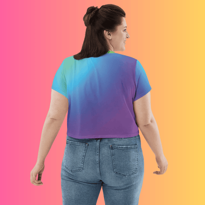 Vibrant Festival-Ready Crop Top Tee