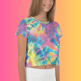Vibrant Tie-Dye Crop Top for Music Festivals