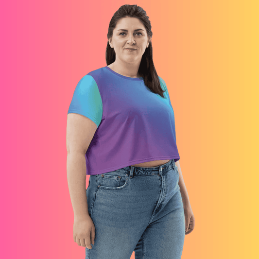Vibrant Festival-Ready Crop Top Tee