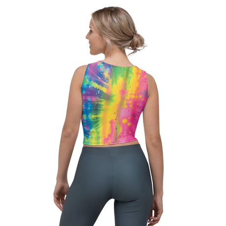 Festival-Ready Tie-Dye Crop Top for Raves - EDMFestieGear.com