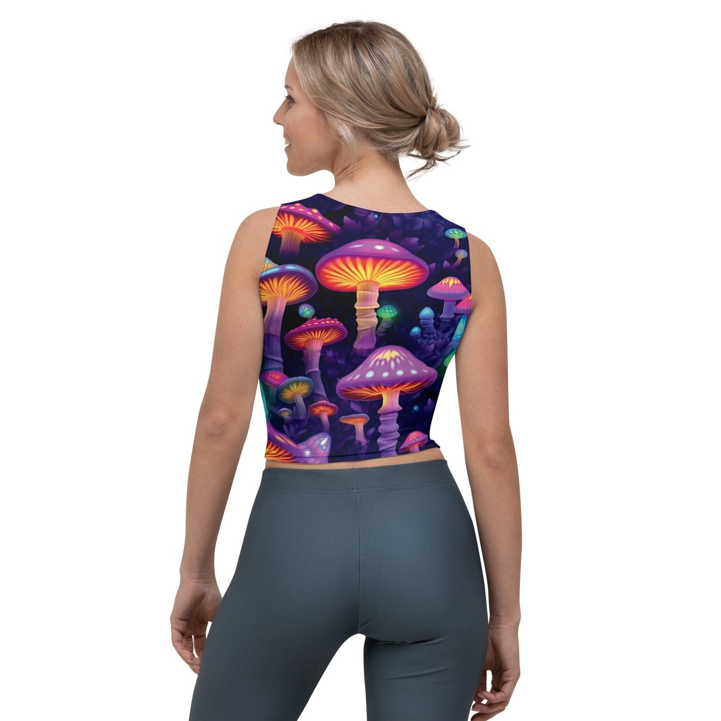 Playful Mushroom Crop Top for Festivals & Raves - EDMFestieGear.com