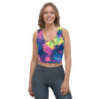Neon Paint Splatter Crop Top for Raves - EDMFestieGear.com