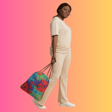 Vibrant Tie-Dye Drawstring Bag - The Ultimate Festival Companion for Raves and EDM Events