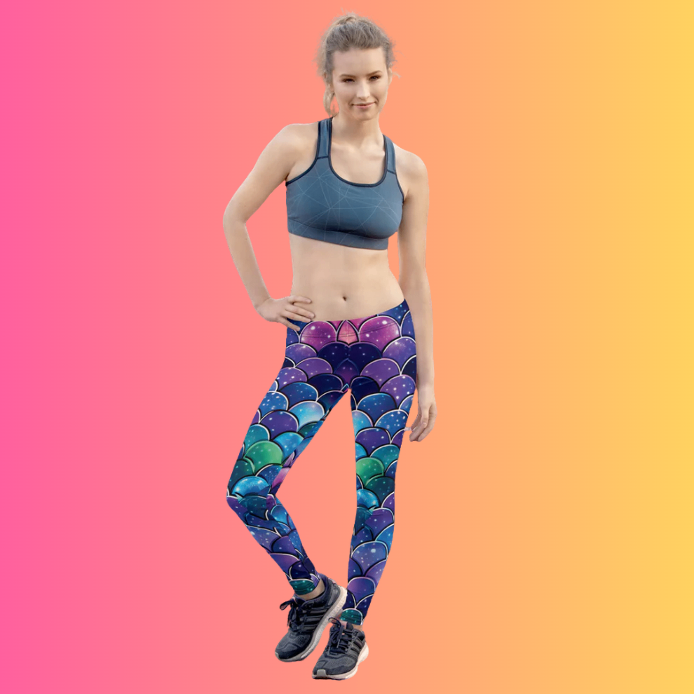 Mermaid Scale Leggings for Rave & Festival - EDMFestieGear.com