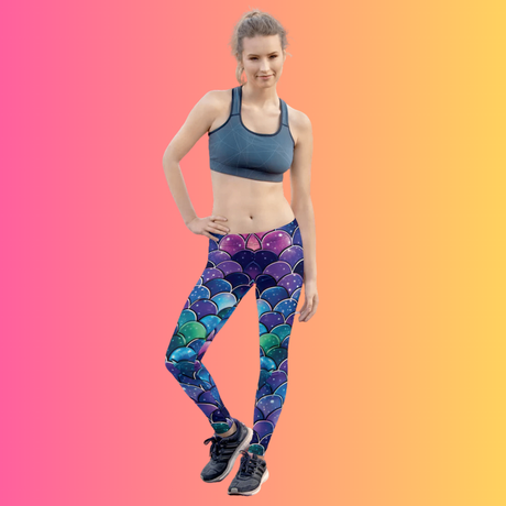 Mermaid Scale Leggings for Rave & Festival - EDMFestieGear.com