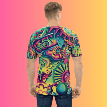 Psychedelic Abstract Rave Vibe T-Shirt for EDM Lovers