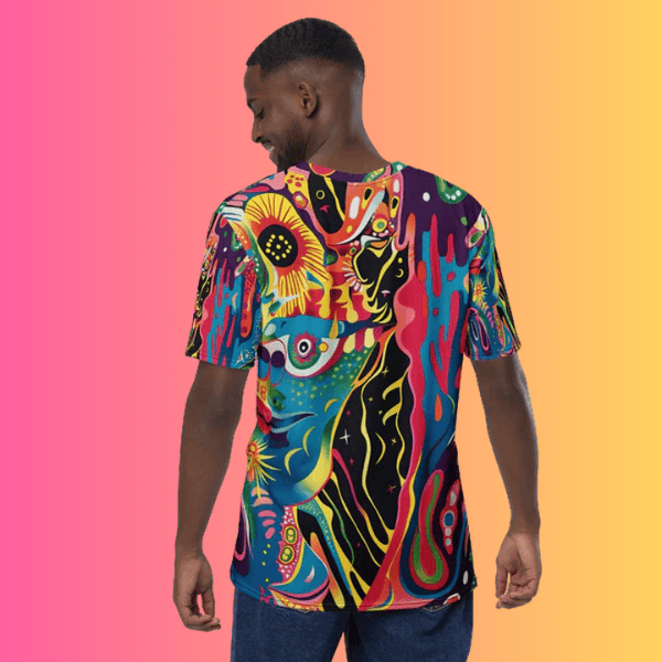 Psychedelic Vibes Festival T-Shirt for Men - Embrace the Electric Energy of the Dance Floor