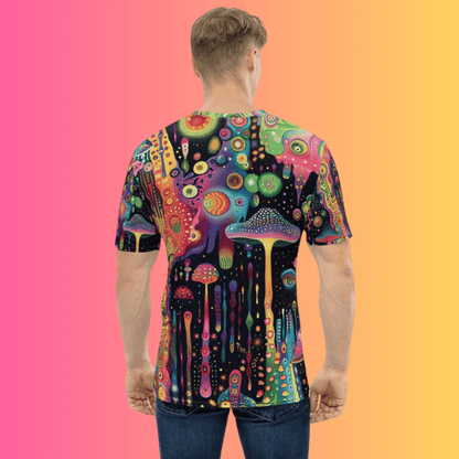 Vivid Trippy Abstract Festival T-Shirt for Music Lovers
