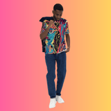 Psychedelic Vibes Festival T-Shirt for Men - Embrace the Electric Energy of the Dance Floor