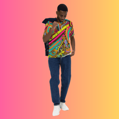 Vibrant Men's Festival T-Shirt for Rave Lovers