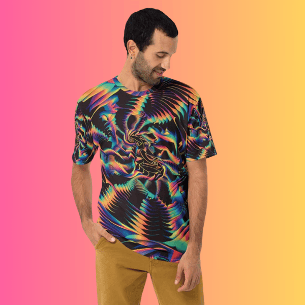 Psychedelic Abstract EDM Festival T-Shirt for Ultimate Vibes and Self-Expression