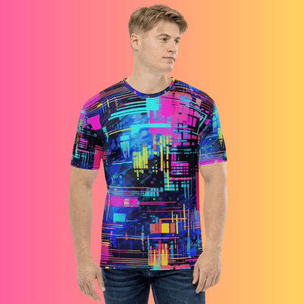 Men's Vibrant Festival Vibe Tee - Perfect for Raves and Outdoor Festivals
