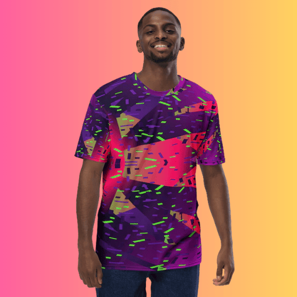 Men's Vibrant Festival Vibe T-Shirt for EDM Enthusiasts