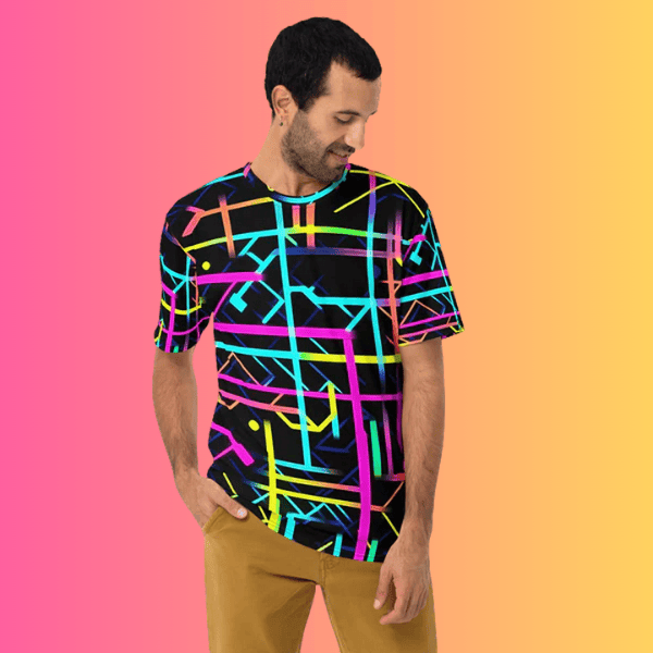 Men's Vibrant Festival Vibes T-Shirt - Perfect Rave Gear for EDM Lovers