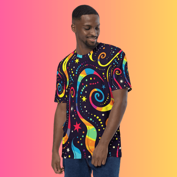 Psychedelic Vibes Men's Festival T-Shirt for EDM Fans