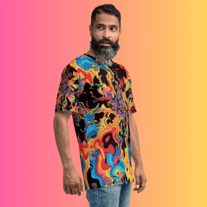 Psychedelic Vibes Men's Festival T-Shirt for Rave Enthusiasts