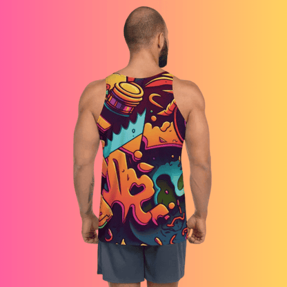 Vibrant Festival Tank Top - Stand Out in Style for Raves and Music Festivals
