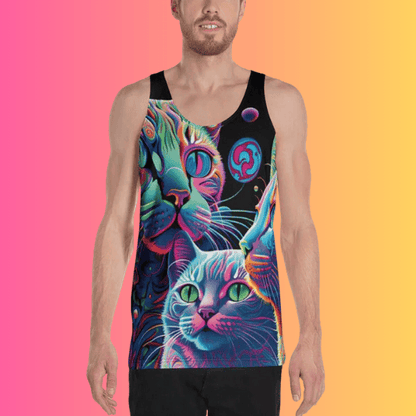 Psychedelic Trippy Streetwear Tank Top for Rave Lovers