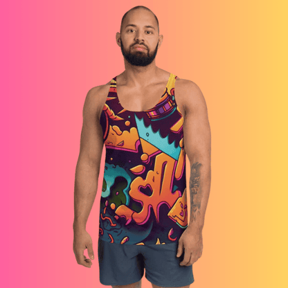 Vibrant Festival Tank Top - Stand Out in Style for Raves and Music Festivals