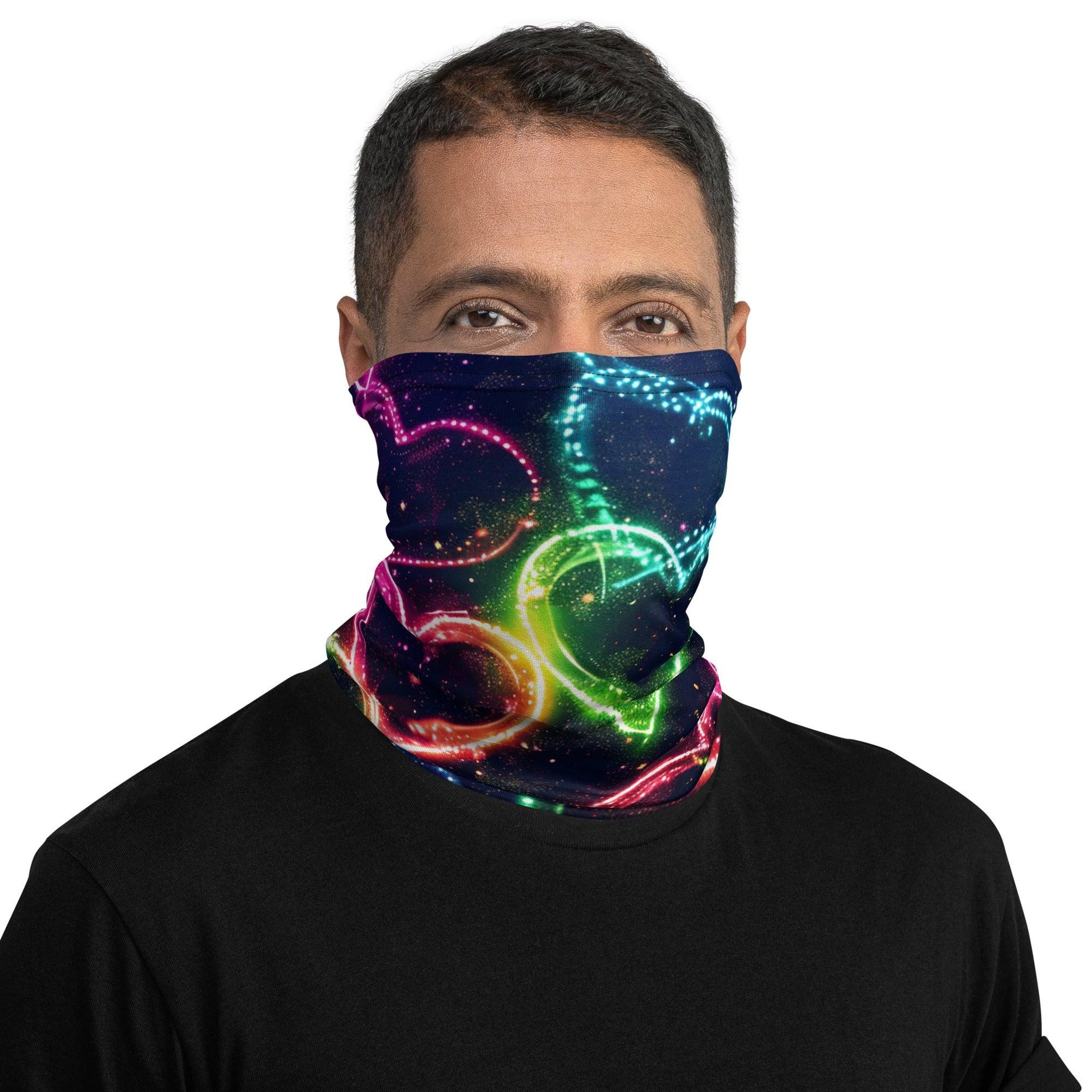 Neon Heart Festival Neck Gaiter - Rave Ready Accessory - EDMFestieGear.com