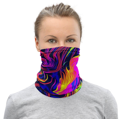 Neon Abstract Multi-Use Neck Gaiter for Festivals - EDMFestieGear.com