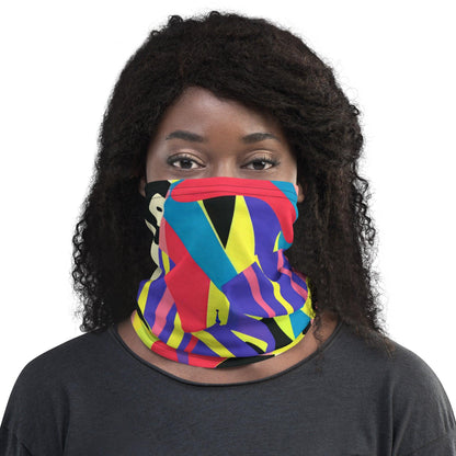 Playful Abstract Neck Gaiter for Festivals - EDMFestieGear.com