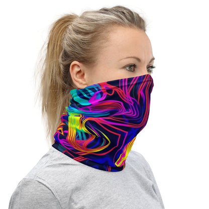 Neon Abstract Multi-Use Neck Gaiter for Festivals - EDMFestieGear.com
