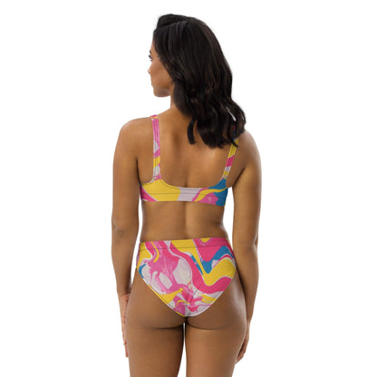 Groovy High-Waisted Bikini for Raves & Festivals - EDMFestieGear.com
