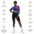 Neon Leopard Long Sleeve Crop Top - EDMFestieGear.com