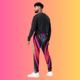 Electric Neon Joggers for Rave Lovers and Festival Enthusiasts