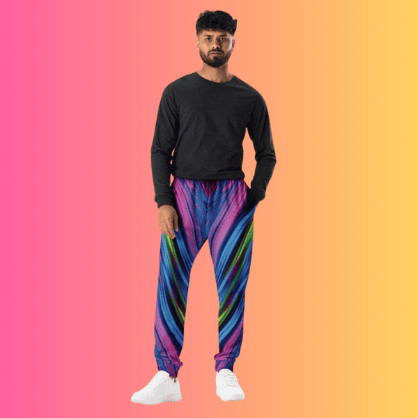 Electric Neon Joggers for Rave Lovers and Festival Goers