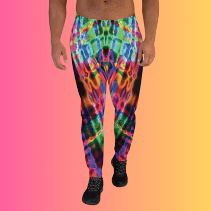 Electric Neon Joggers for Raving and Music Festivals