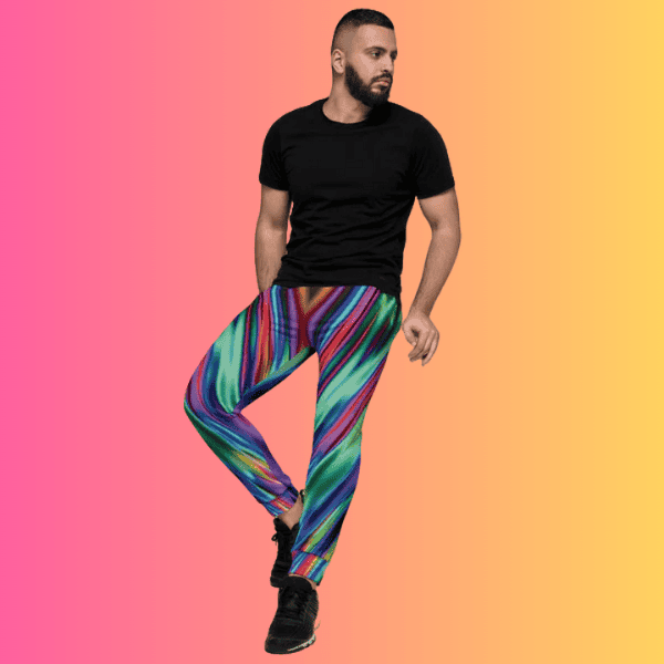 Electric Neon Joggers for Rave and Festival Vibes