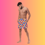 Bold Abstract Swim Shorts for Raves and Festivals