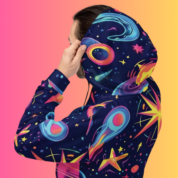 Cosmic Vibes Unisex Hoodie for EDM Enthusiasts - EDMFestieGear.com