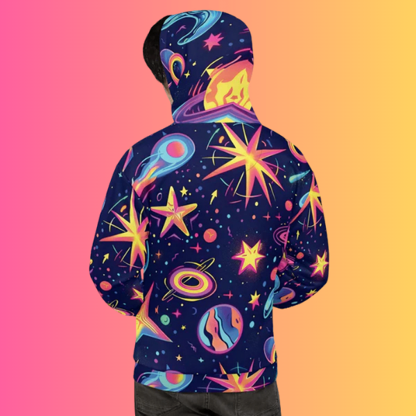 Cosmic Vibes Unisex Hoodie for EDM Enthusiasts - EDMFestieGear.com