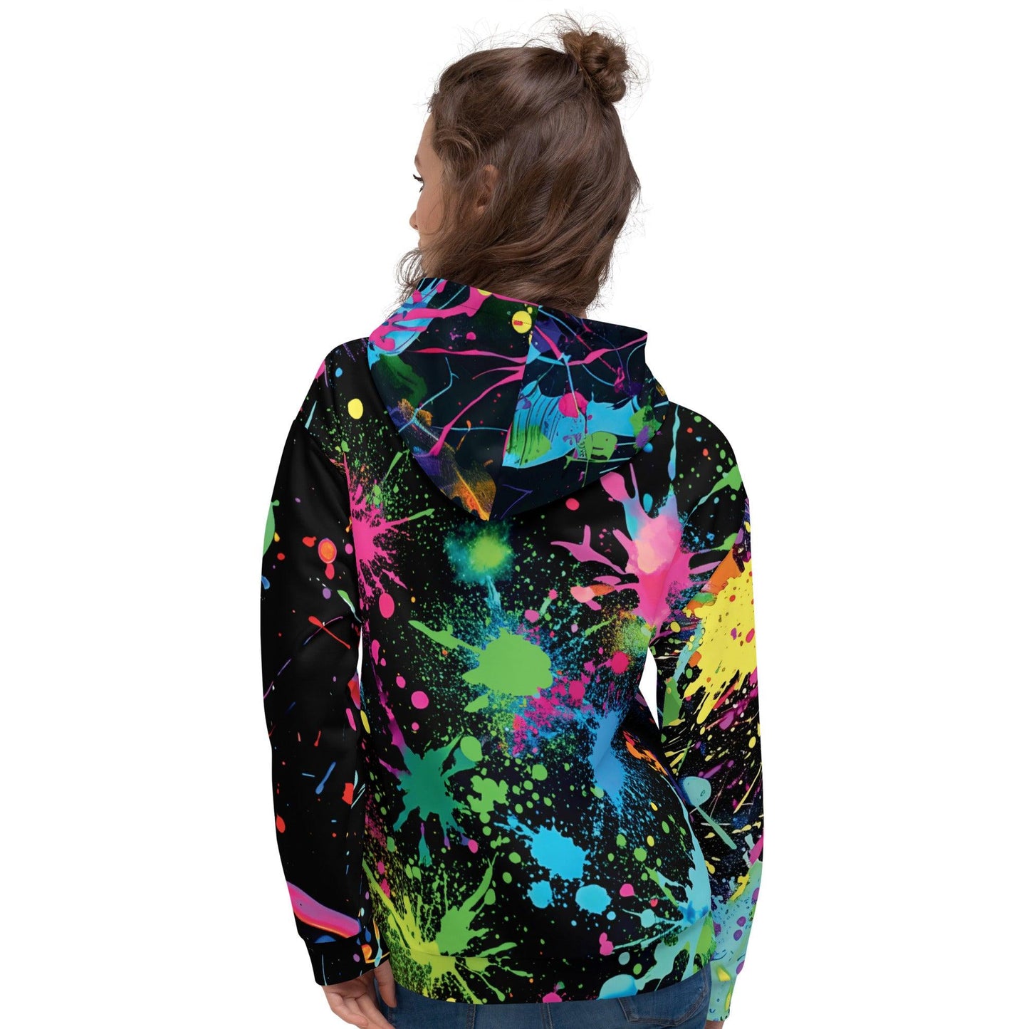 Triangle Paint Splash Unisex Hoodie - EDMFestieGear.com