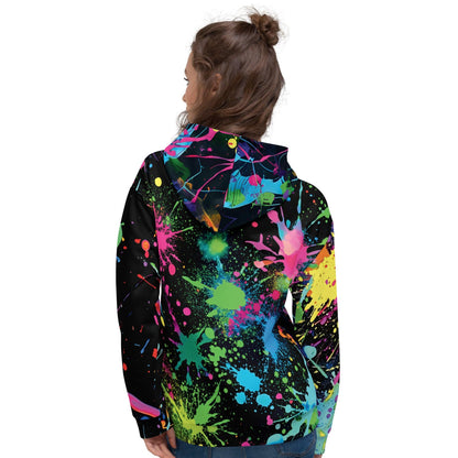 Triangle Paint Splash Unisex Hoodie - EDMFestieGear.com
