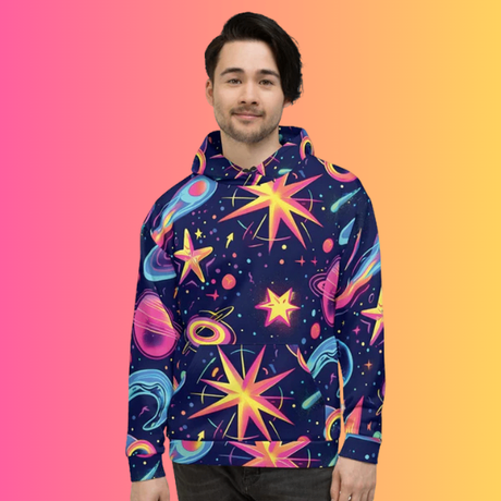 Cosmic Vibes Unisex Hoodie for EDM Enthusiasts - EDMFestieGear.com