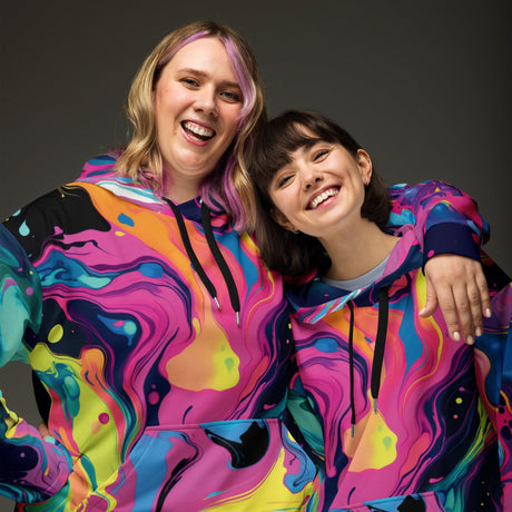 Trippy Melting Abstract Unisex Hoodie - EDMFestieGear.com