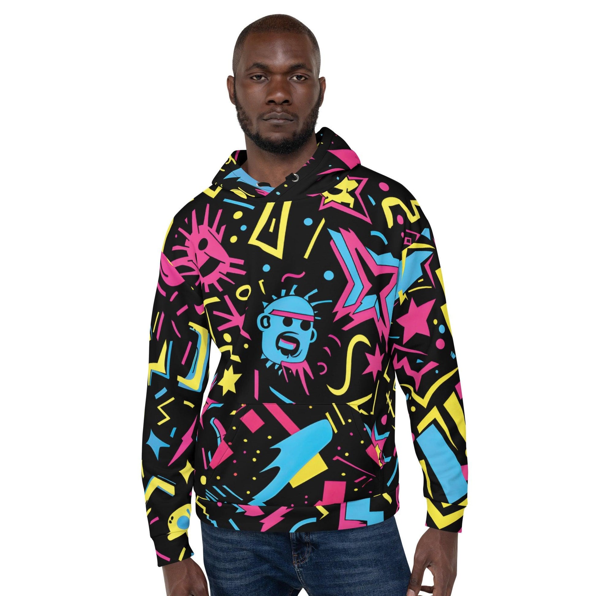 Neon Crazy Unisex Festival Hoodie - EDMFestieGear.com