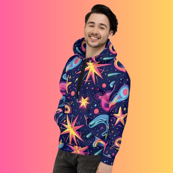 Cosmic Vibes Unisex Hoodie for EDM Enthusiasts - EDMFestieGear.com