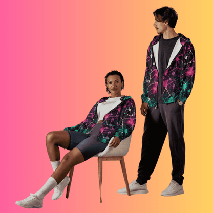 Eco-Friendly Unisex Zip Hoodie - Ideal for Festivals and Everyday Vibes