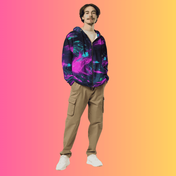 Unisex Eco-Friendly Zip Hoodie for Festival Vibes