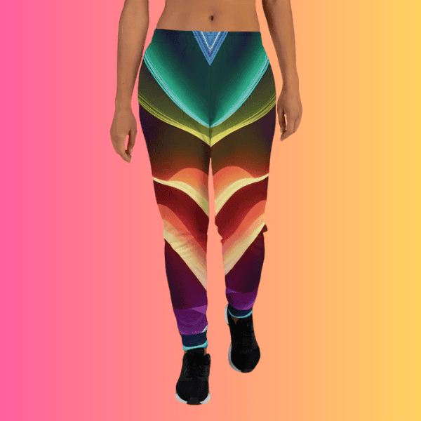 Eco-Friendly Vibrant Women's Festival Joggers for EDM Lovers