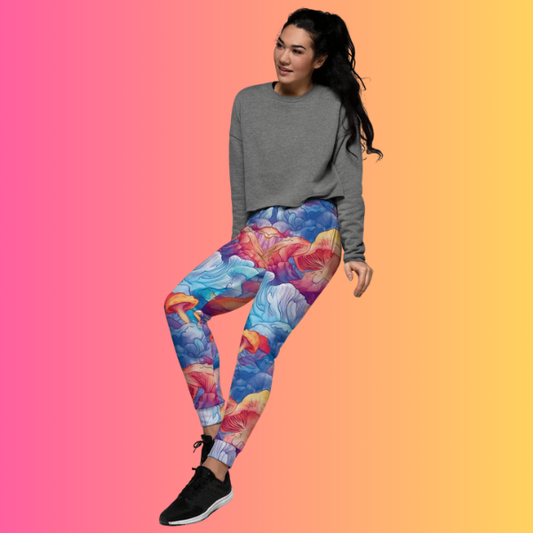 Eco-Friendly Playful Women's Joggers for Festivals - EDMFestieGear.com