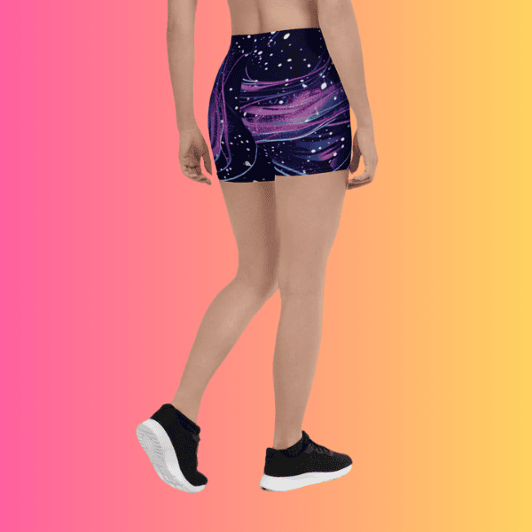 Vibrant Abstract Rave Shorts for EDM Festivals
