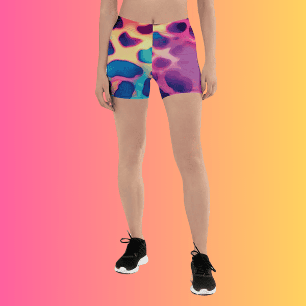 Neon Leopard Festival Shorts - Ultimate Rave Gear for Bold Style