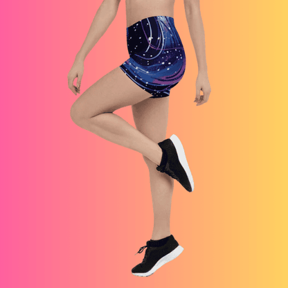 Vibrant Abstract Rave Shorts for EDM Festivals